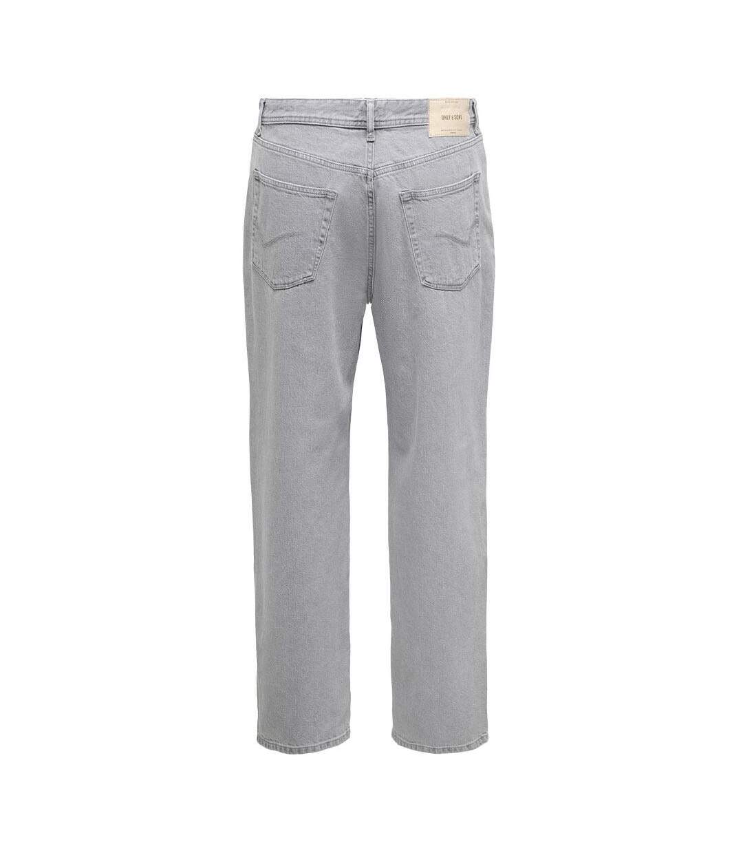 Jeans large gris homme only & sons jax box tai-2