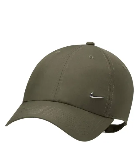 Casquette De Baseball Motif/style Swoosh Vert Kaki Argenté Nike