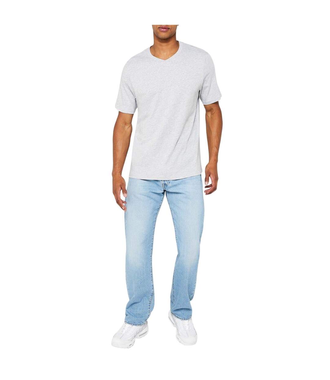 Lot De 3  T-shirts Homme Gris Chiné Charbon Chiné Noir Donnay-3