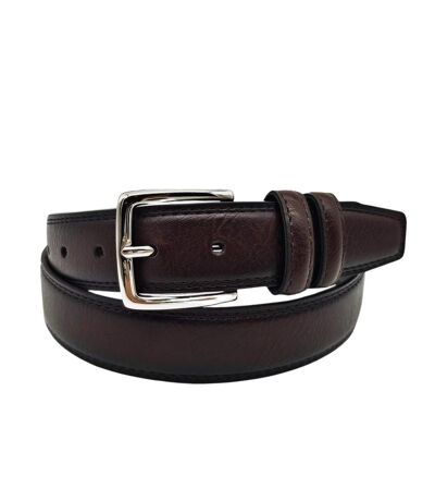 Ceinture élégante en PVC MARRON pour Homme - Style Classique et Ajustable