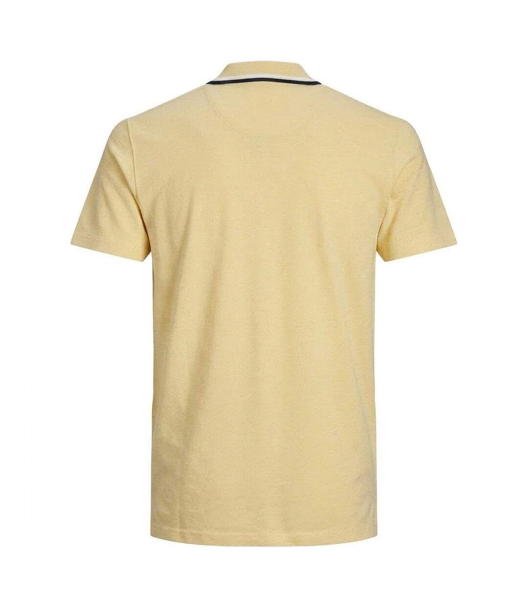 Mens Regular Short-sleeved Polo Shirt Yellow Jack And Jones-2