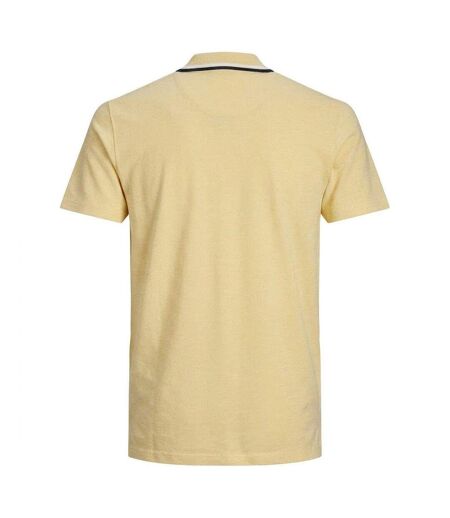 Mens Regular Short-sleeved Polo Shirt Yellow Jack And Jones