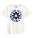 Unisex Adult The Big Race Red Hot Chilli Peppers T-shirt Vintage White Amplified-1
