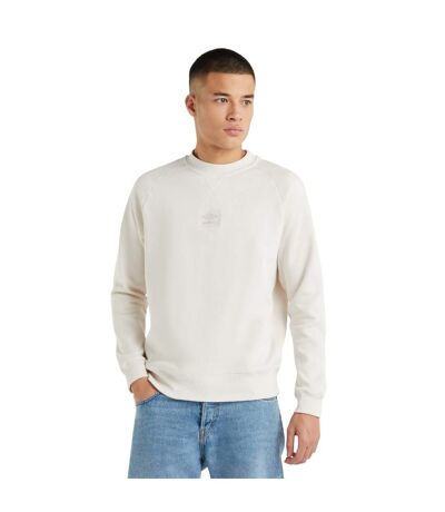Mens logo sweatshirt white sand Umbro