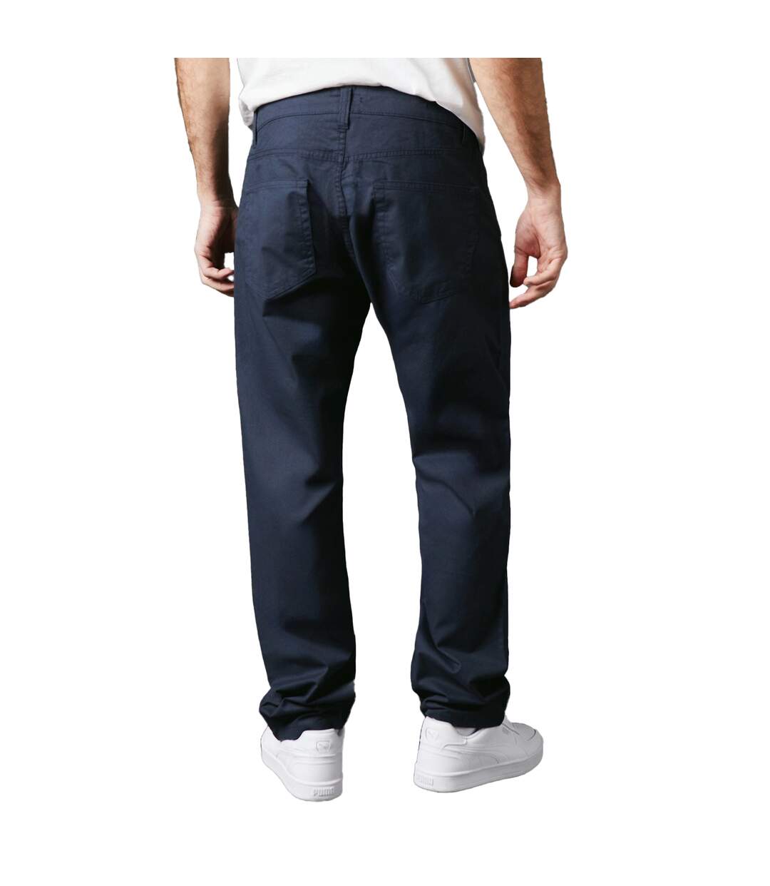Chino Premium Homme Bleu Marine Maine-3