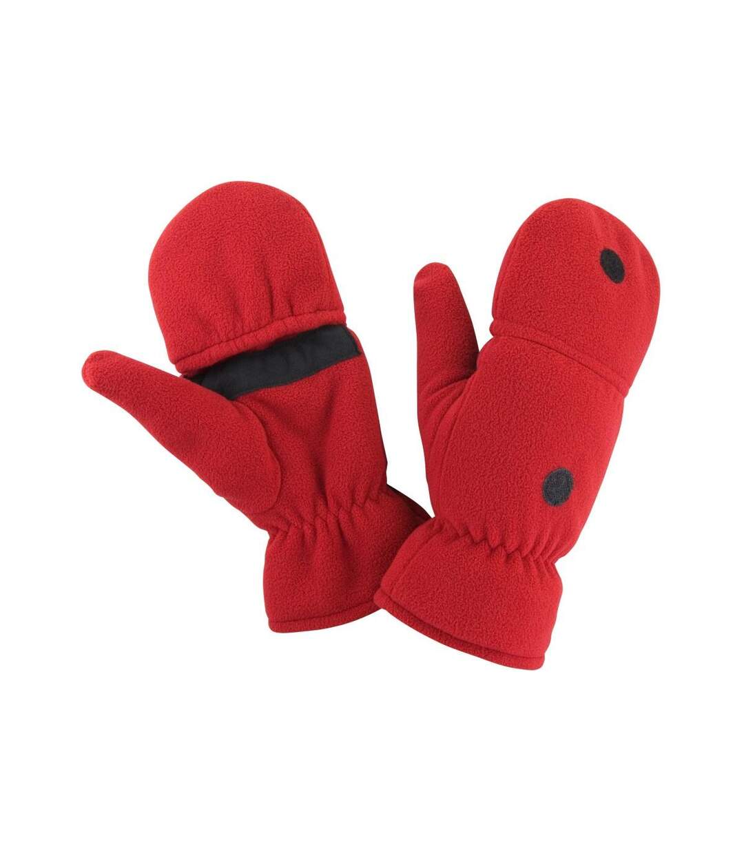 Moufles À Capuche Et Paumes Antidérapantes Adulte Unisexe Rouge Result-1
