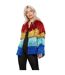 Womens/ladies tinsel festival costume jacket multicoloured Fever-1