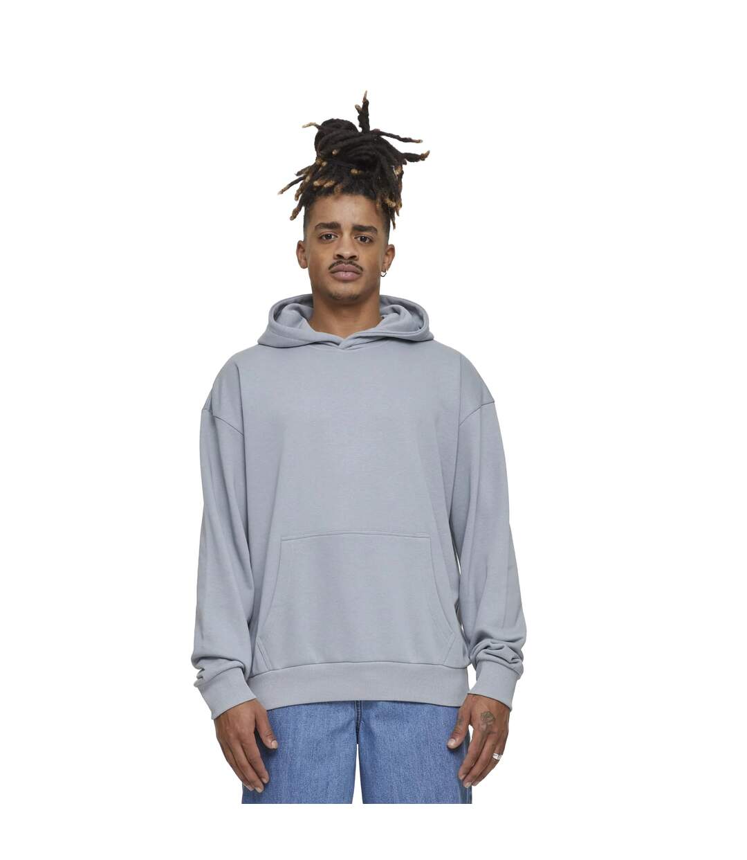 Sweat À Capuche Homme Gris Pâle Urban Classics-1