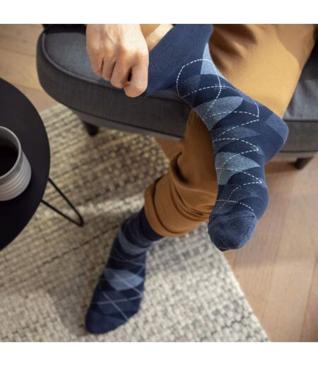 9 Pairs  NON ELASTIC Cotton Mens Socks with Loose Top - Ideal for Diabetic