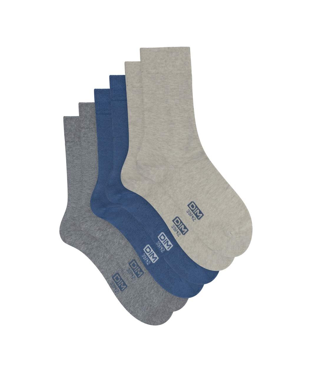 Lot de 3 Paires de Mi-Chaussettes Basique Coton-2
