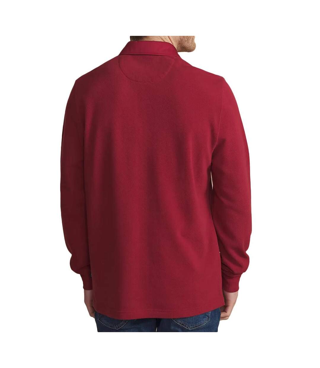 Polo manches longues rouge homme tbs cavezpol-2