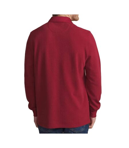 Polo manches longues rouge homme tbs cavezpol