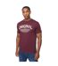 Mens Vintarge T-shirt Raisin Purple Crosshatch-1