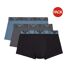 Pack Of 3  Mens Cotton Blend Boxer Shorts  Blue Grey Black Emporio Armani-2