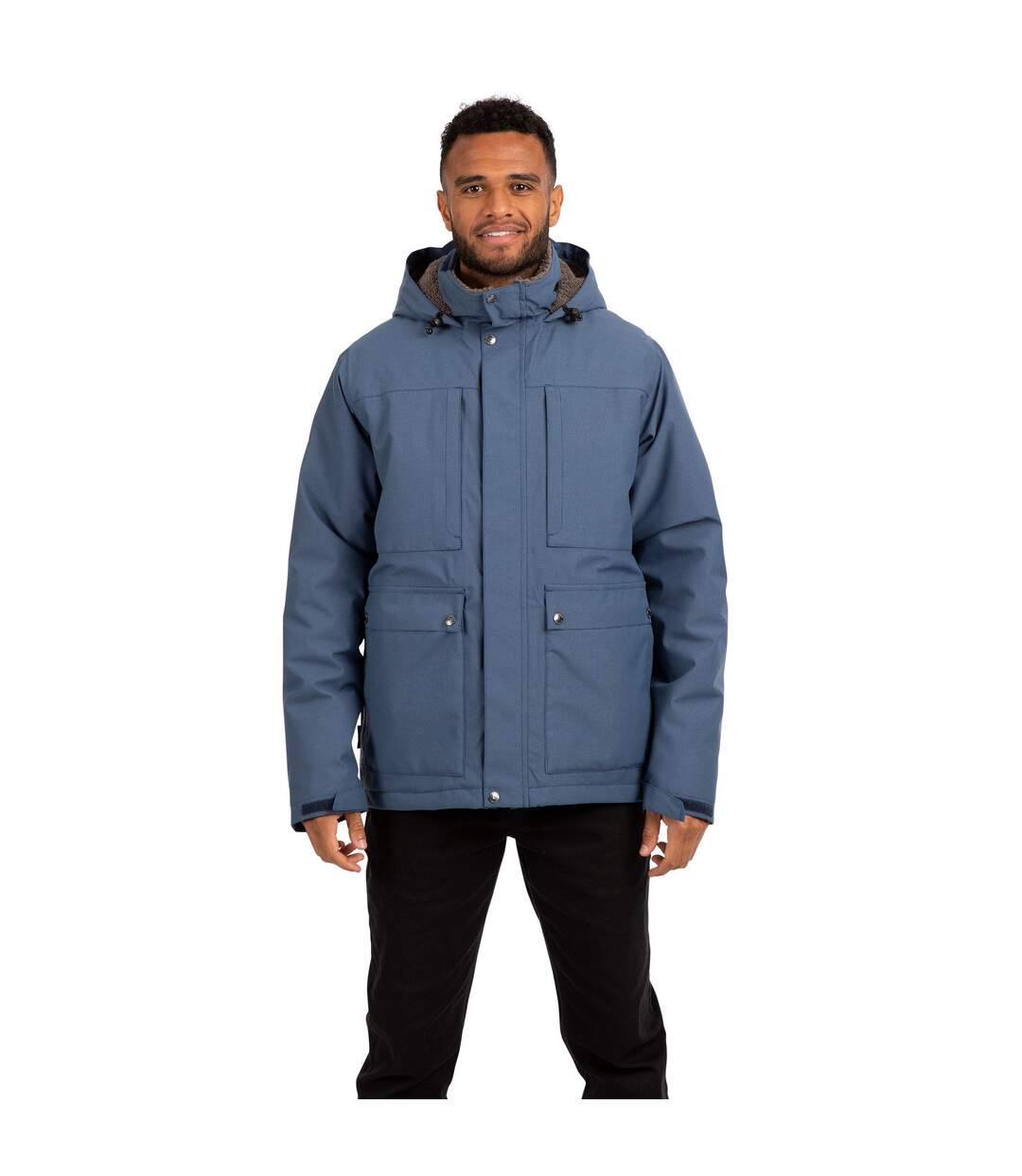 Mens rolando waterproof jacket smokey blue Trespass