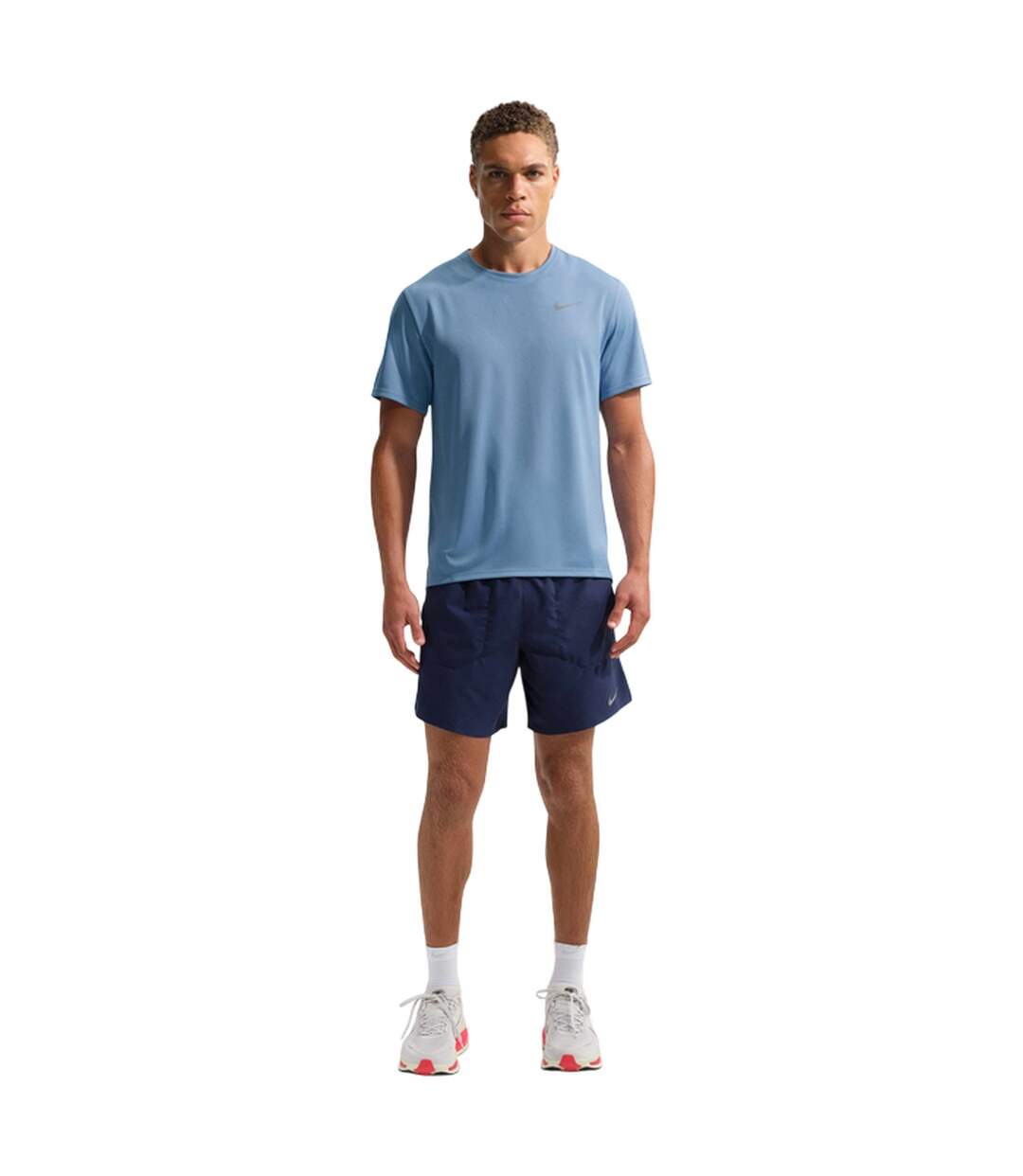 Mens Miler Swoosh Reflective Detail T-shirt Blue Nike-3