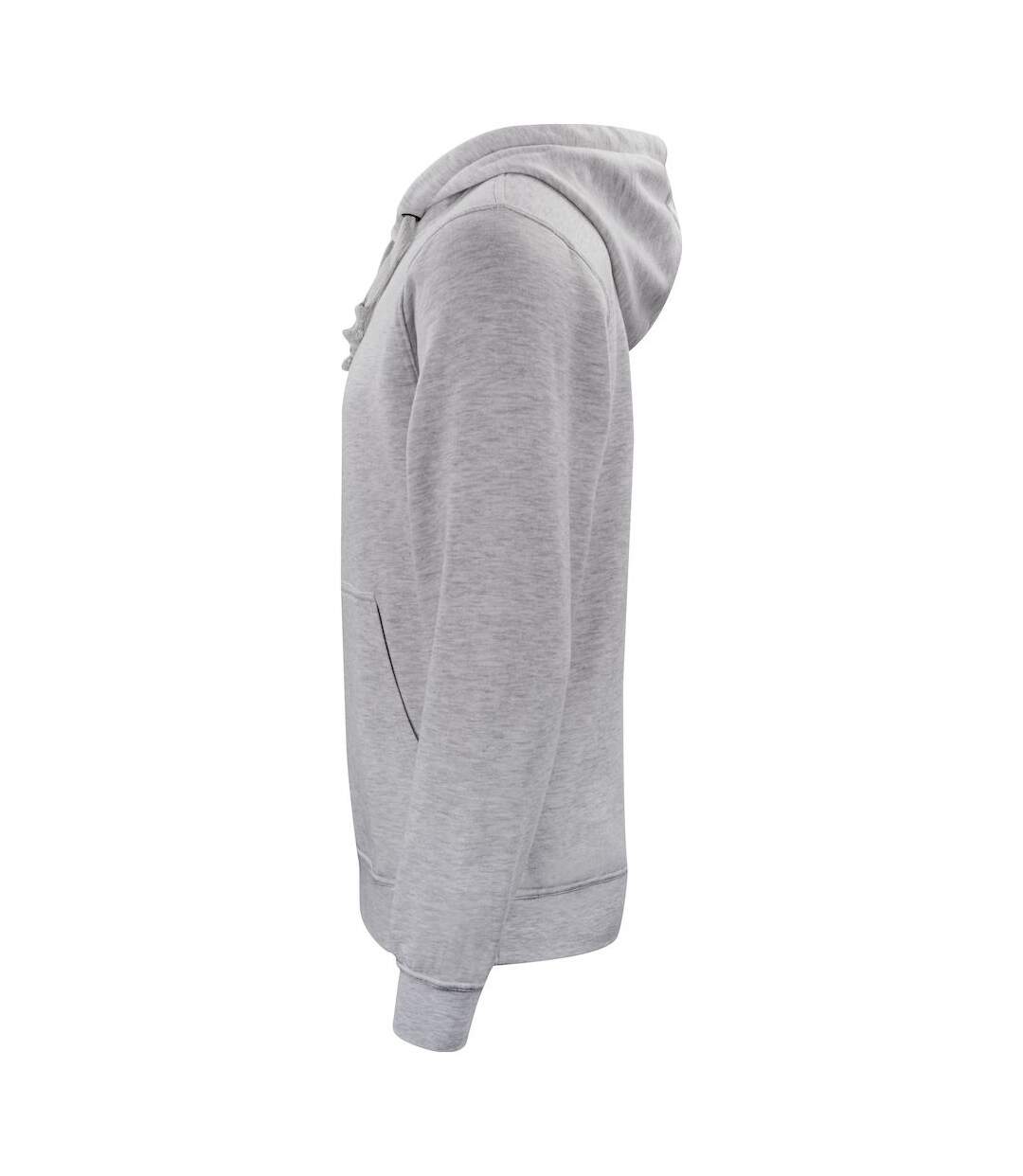 Sweat à capuche basic adulte gris chiné Clique