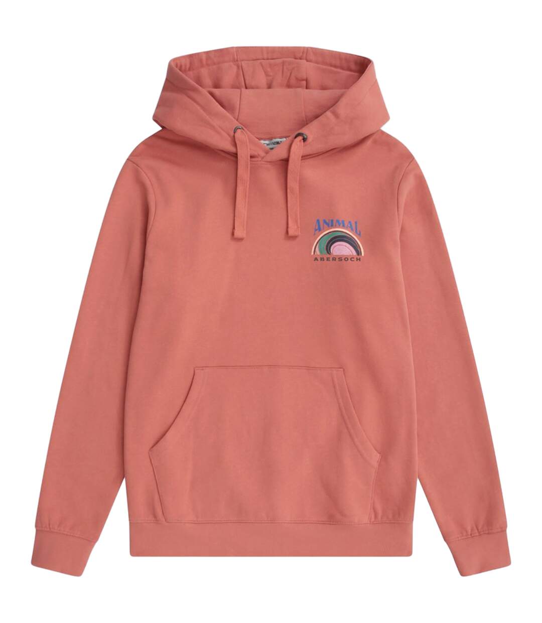 Womens/ladies Maya Abersoch Hoodie Pink Animal-1