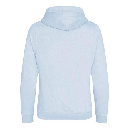 Unisex adult crossover collar hoodie sky blue Awdis