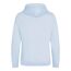 Unisex adult crossover collar hoodie sky blue Awdis-2