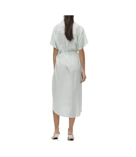 Robe verte à rayures femme vero moda bumpy
