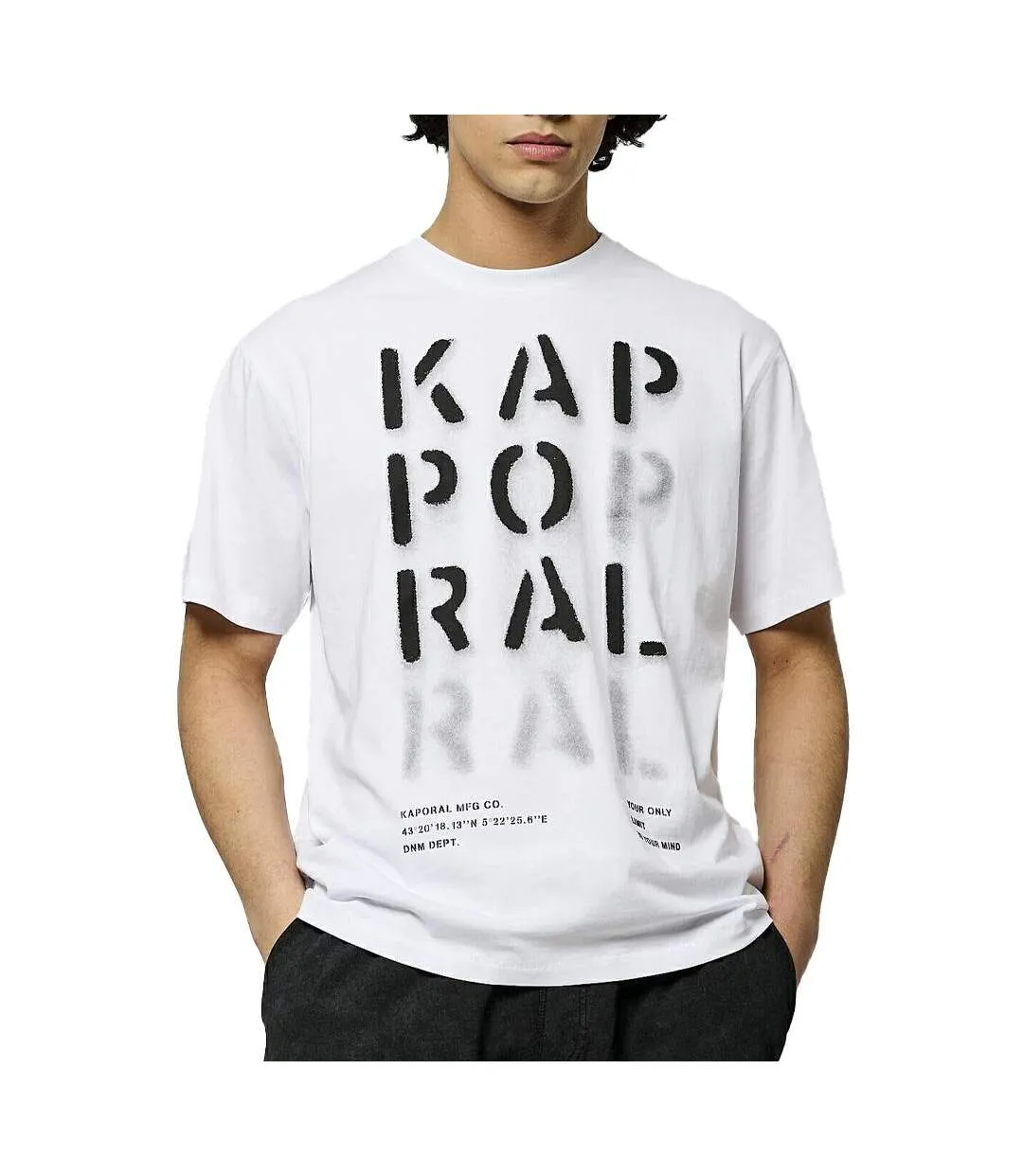 T-shirt blanc homme kaporal tibom-1