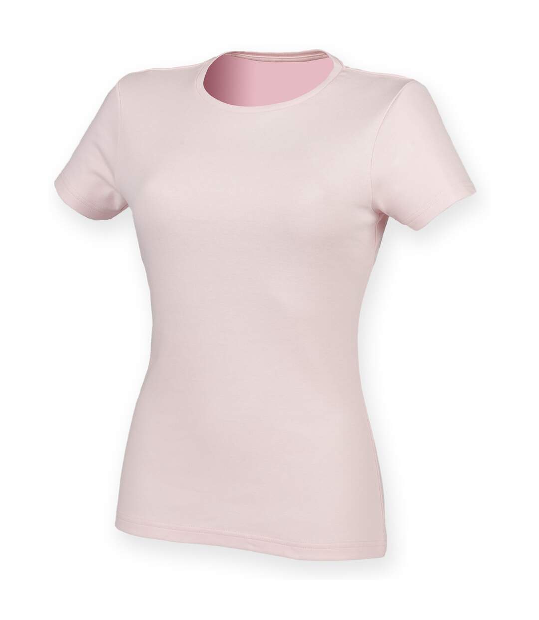 Feel good t-shirt étirable à manches courtes femme rose pâle Skinni Fit