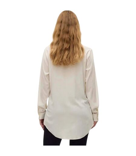 Chemise Manches Longues Mlelva Femme Blanc Vif Mamalicious