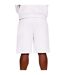 Casual Classics Mens Blended Core Ringspun Cotton Tall Oversized Shorts (White)