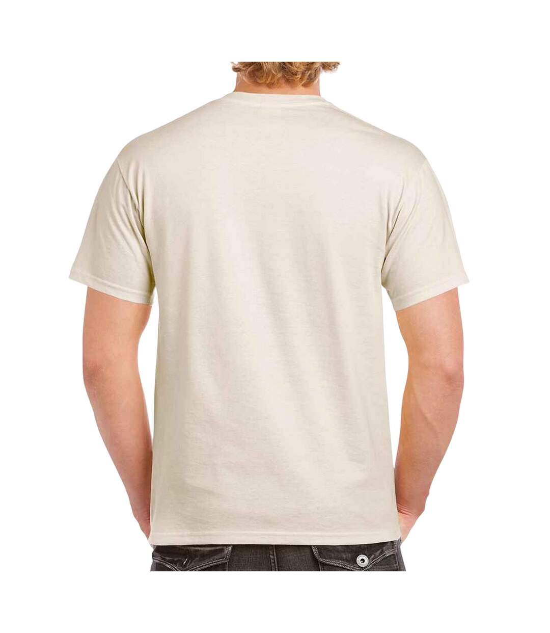 T-shirt manches courtes homme beige pâle Gildan