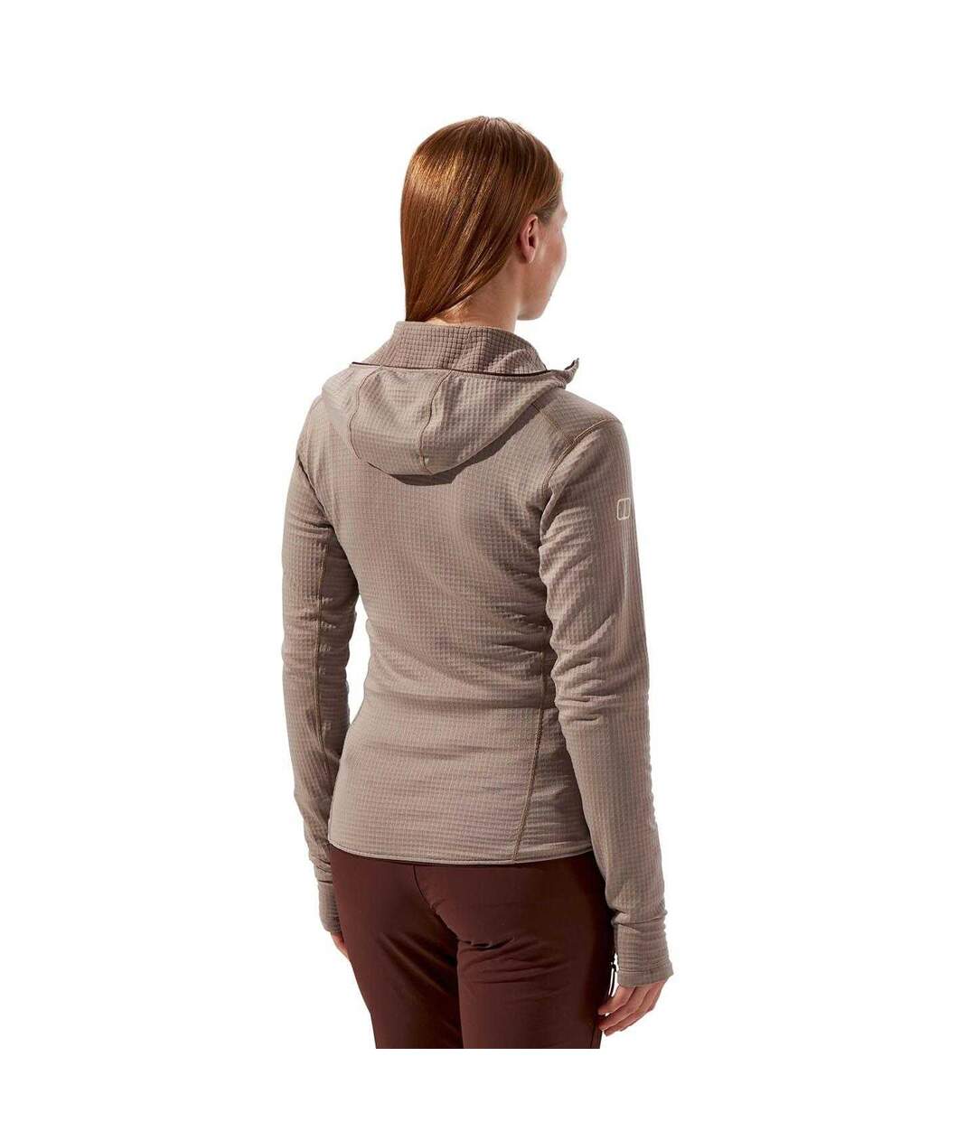Unisex Adult Ridge Hiker Hooded Jacket Taupe Berghaus-3