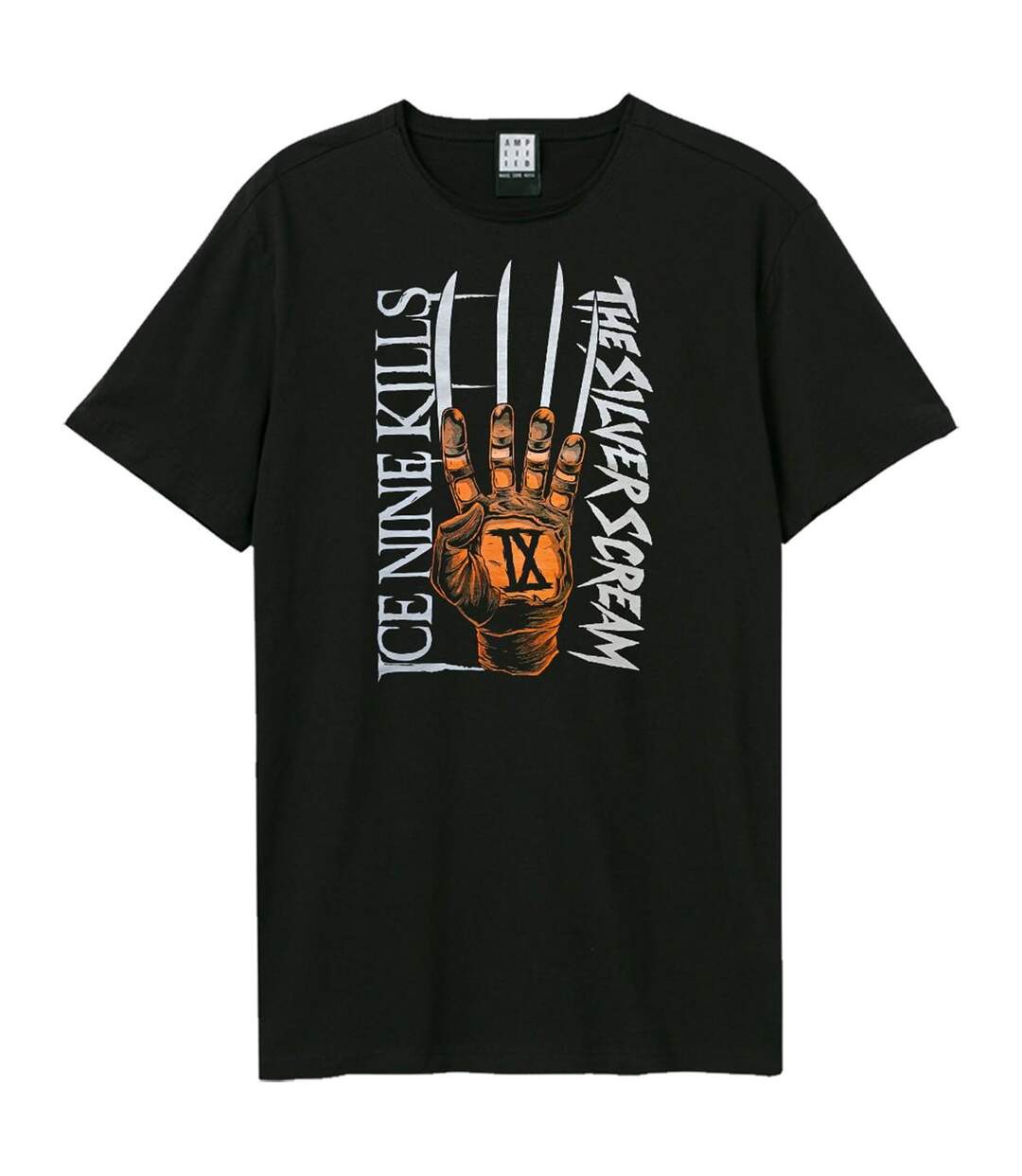 T-shirt Style Ice Nine Kills Silver Scream Adulte Noir Amplified-1
