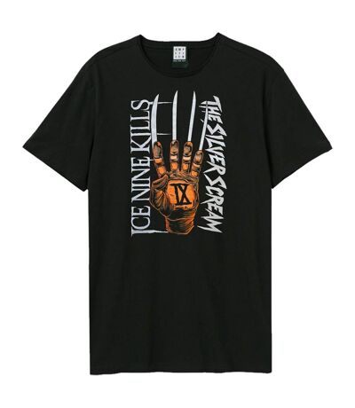 T-shirt Style Ice Nine Kills Silver Scream Adulte Noir Amplified