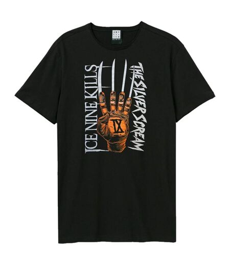 T-shirt Style Ice Nine Kills Silver Scream Adulte Noir Amplified