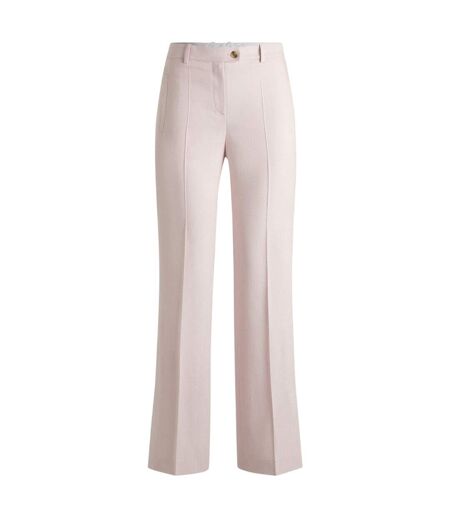 Womens/ladies Terela Straight Leg Chinos Peach Boss
