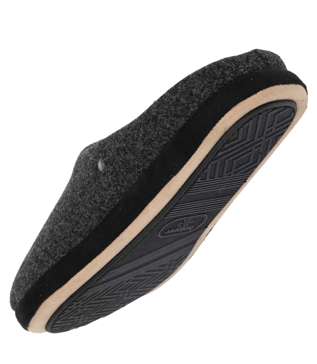 Isotoner Chaussons Mules homme polaire, chauds, semelle confort-5