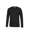 Mountain Warehouse Mens Talus Round Neck Long-Sleeved Thermal Top (Black)