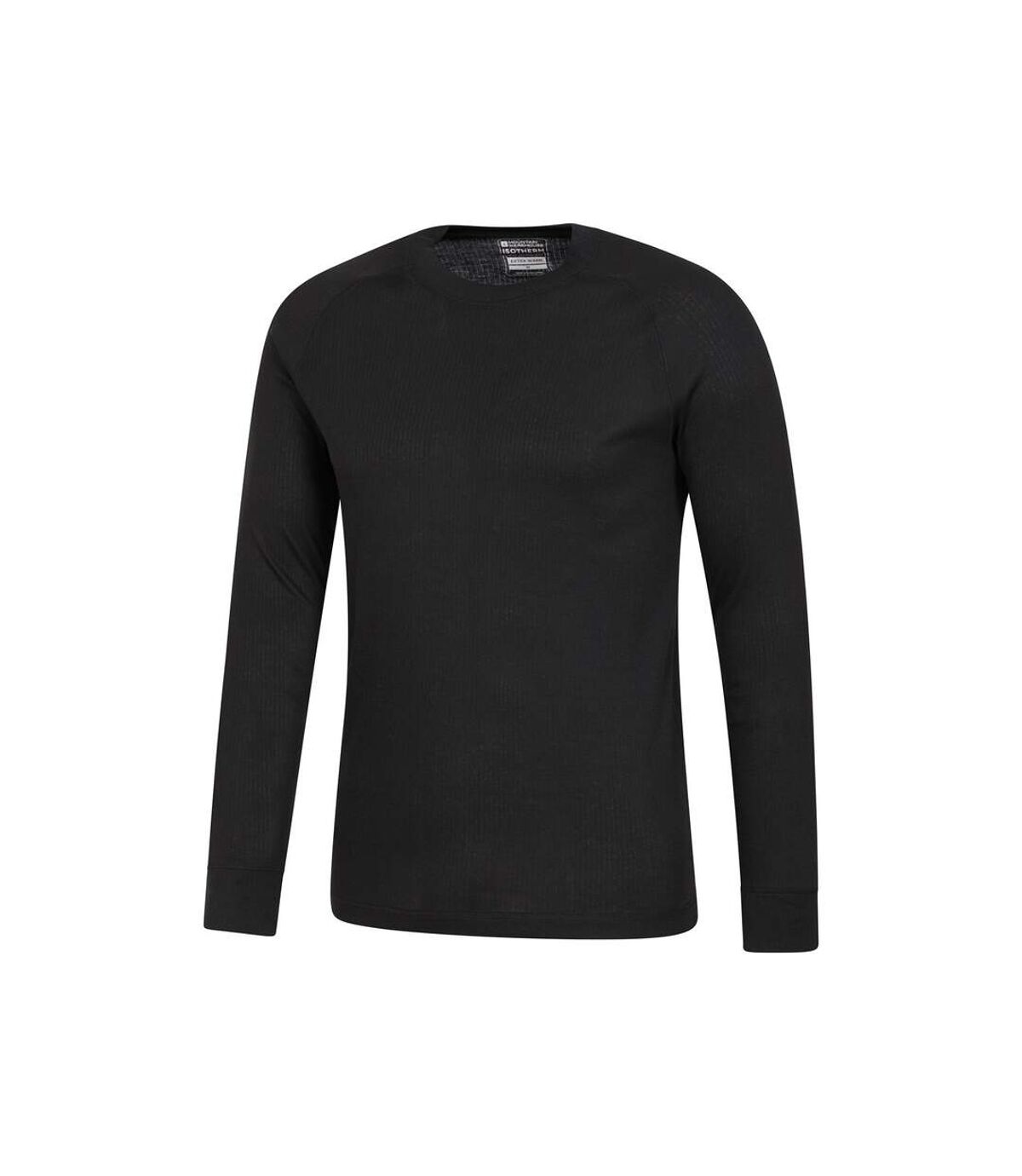 Mountain Warehouse Mens Talus Round Neck Long-Sleeved Thermal Top (Black)