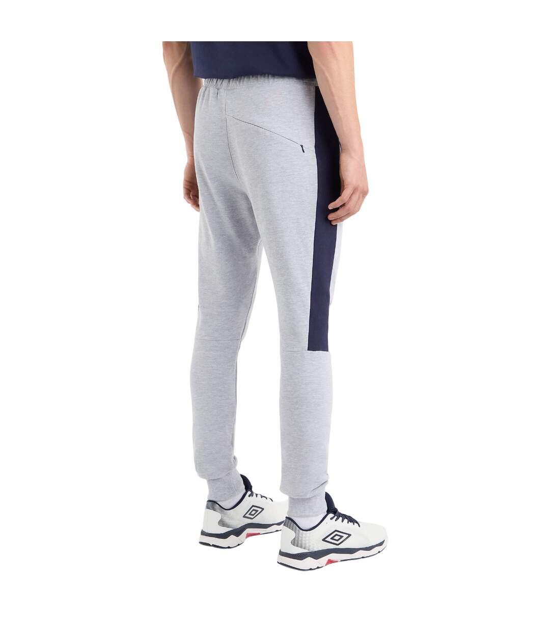 Mens terrace jogging bottoms light grey marl/peacoat Umbro-2