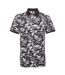 Asquith & Fox Mens Short Sleeve Camo Print Polo Shirt (Camo Grey)