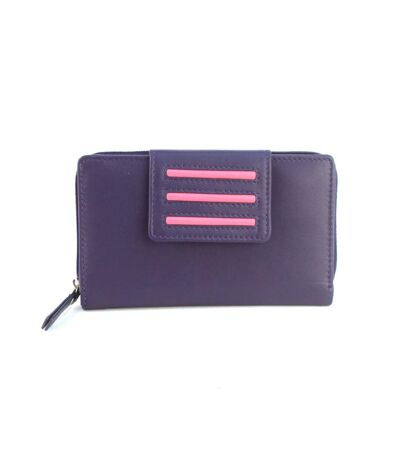 Eastern Counties Leather - Porte-monnaie SABRINA - Femme (Violet / Rose) (Taille unique) - UTEL398