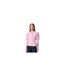 Womens/ladies Knitted Puff Sleeve Cardigan Pink Pieces-1