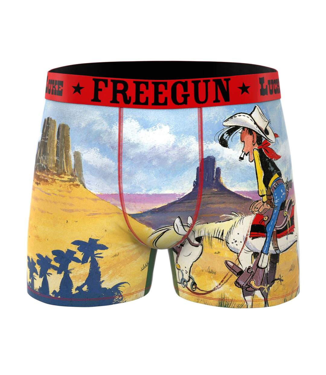 Lot de 3 boxers homme Lucky Luke Freegun-4