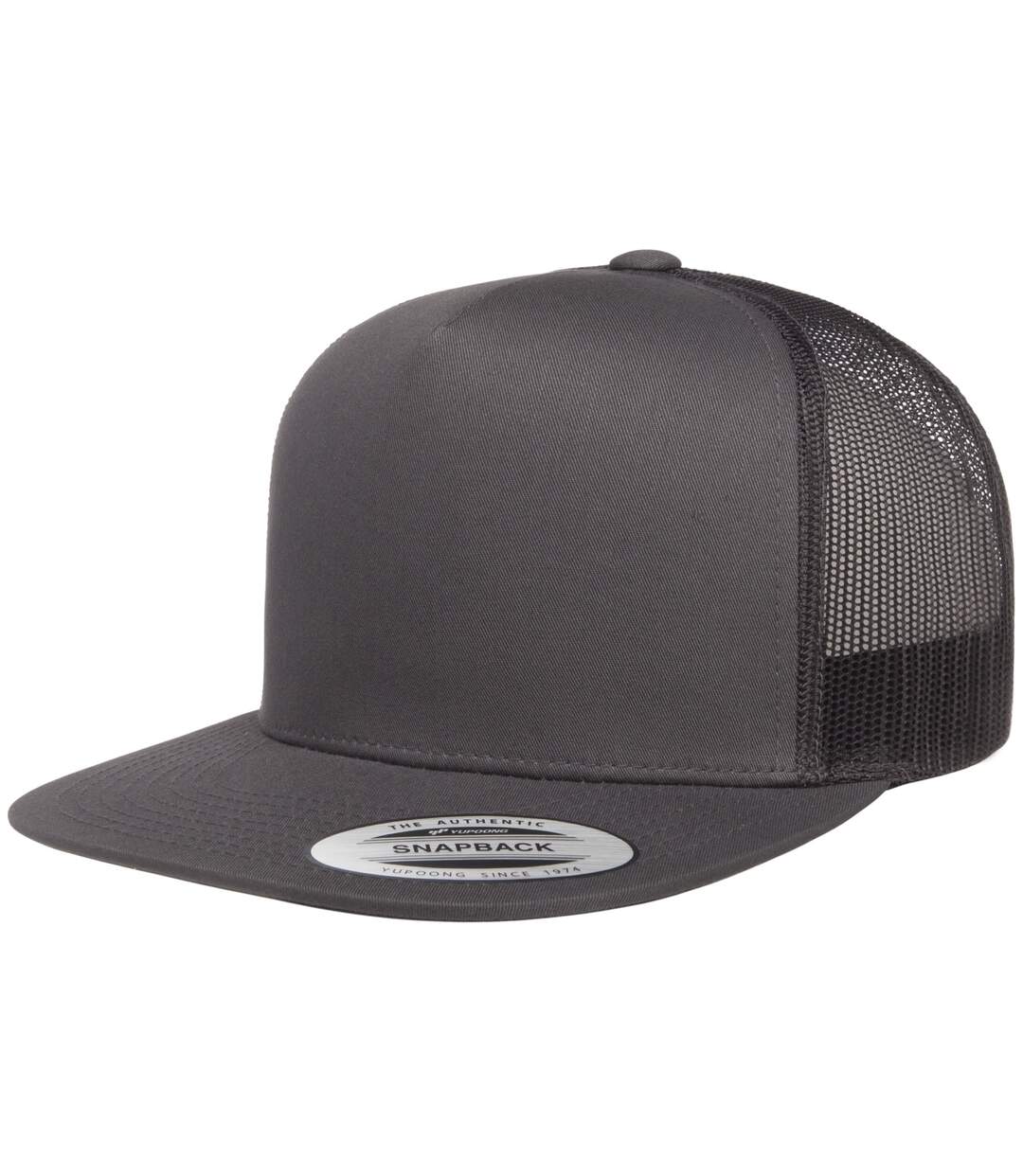 Casquette de camionneur classique gris foncé Flexfit-1