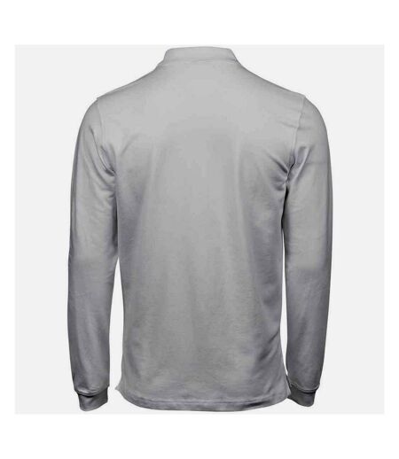 Tee Jays Mens Luxury Stretch Long-Sleeved Polo Shirt (White) - UTPC5690