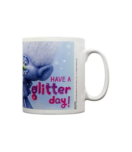 Trolls Have A Glitter Day Mug (Cloudy Grey/White) (One Size) - UTPM2142