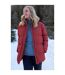 Womens/ladies Waterproof Padded Jacket Orange Mountain Warehouse-1