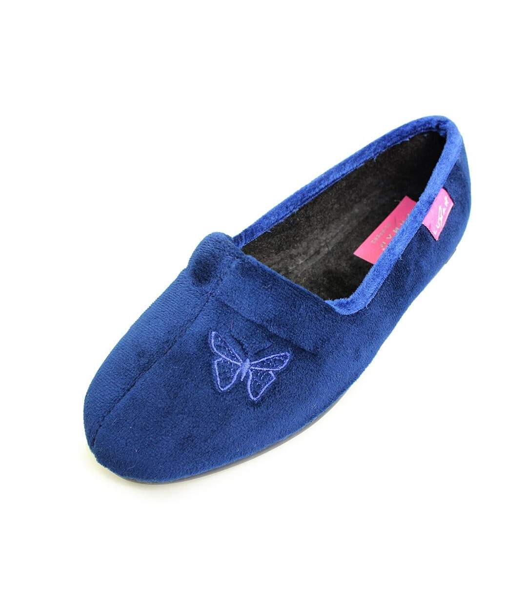 Chaussons femme bleu marine Lunar