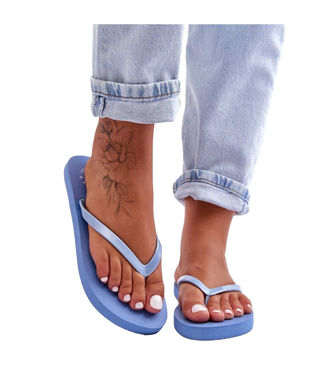 Tongs Ss23fflif064 Femme Bleu 4F-1