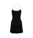 Womens/ladies Chain Halter Neck Mini Dress Black Diesel-3